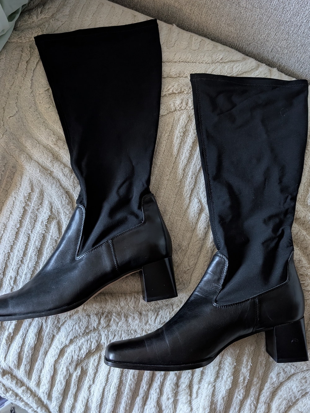 Talbots Made in Italy Stretch Calf Leather Boots Size 10M - Like New
